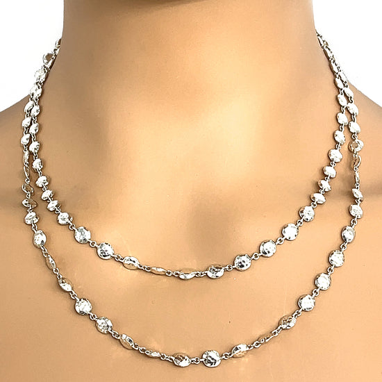 Preowned Ippolita Sterling Silver Nugget Long Chain Necklace