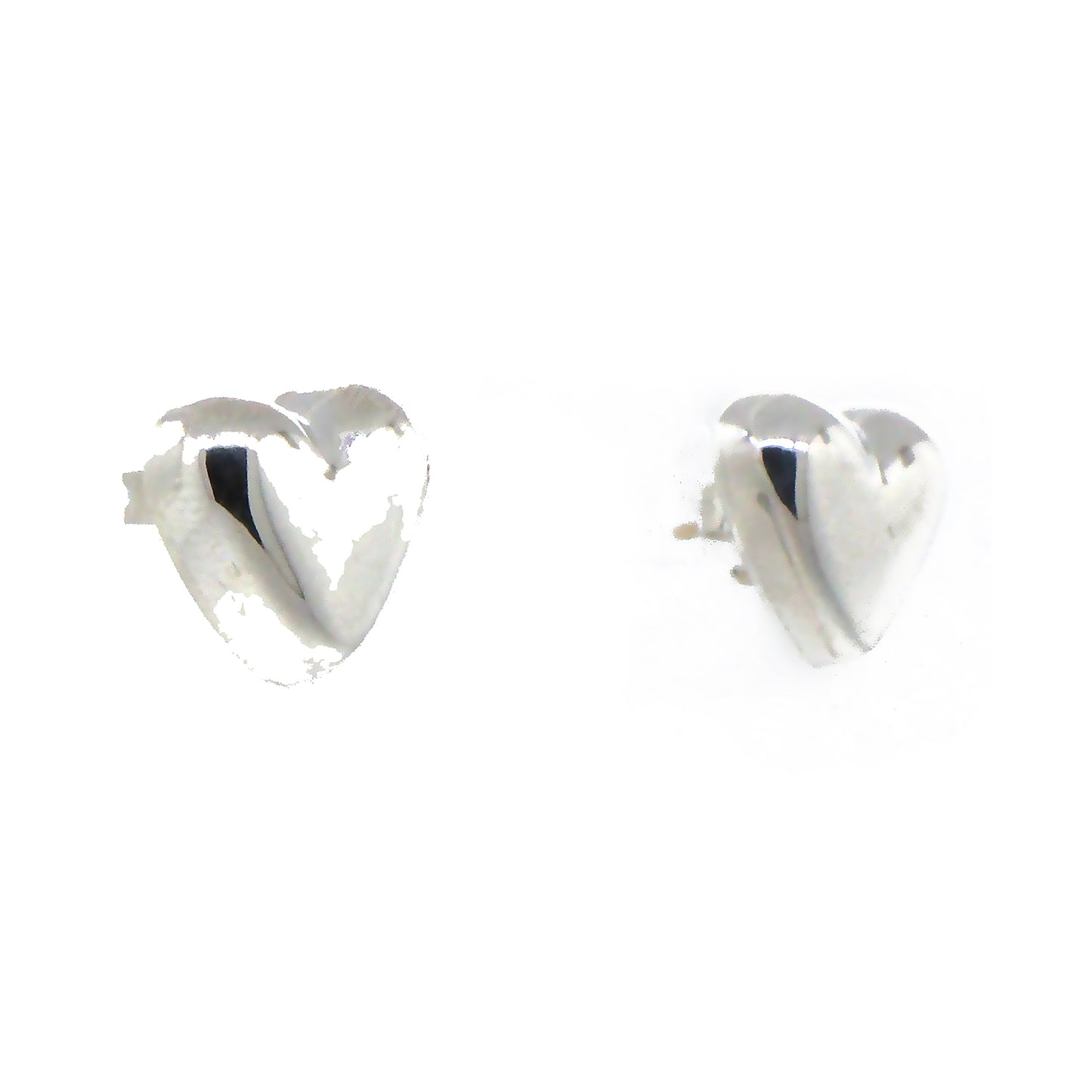 Tiffany & Co. Sterling Silver Heart Stud Earrings