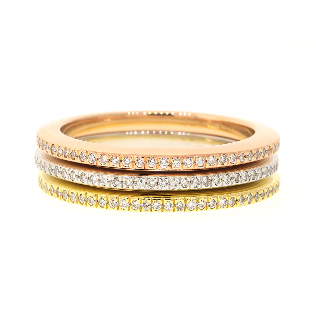 Louis Vuitton 18K Diamond Stacking Band Set