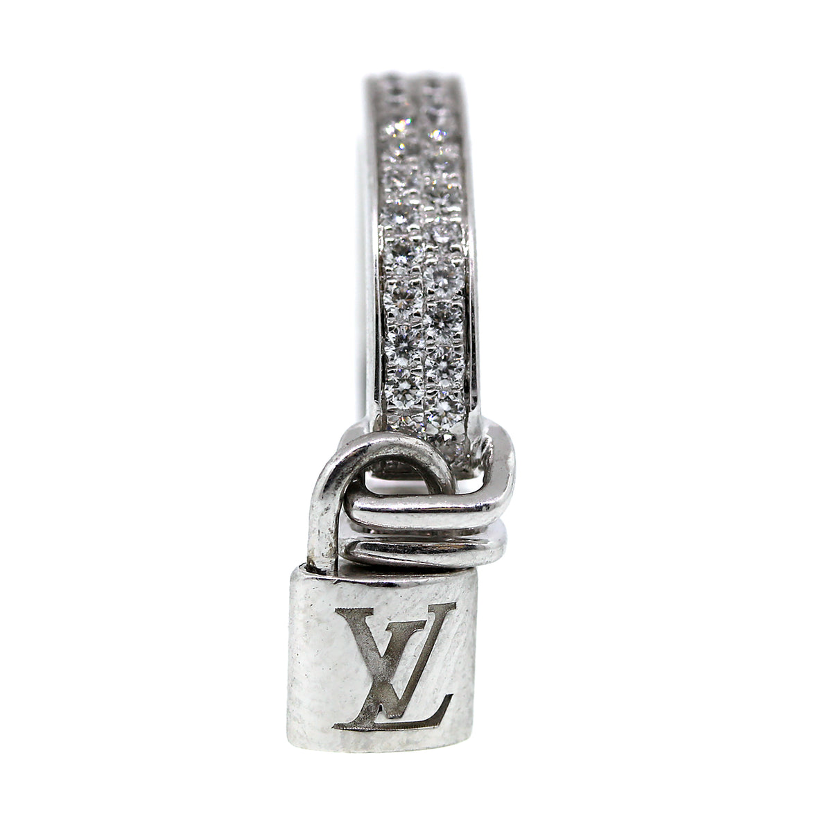 Louis Vuitton Berg Lock It # 48 Ladies Rings 750 White Gold 7.5 Silver in  2023