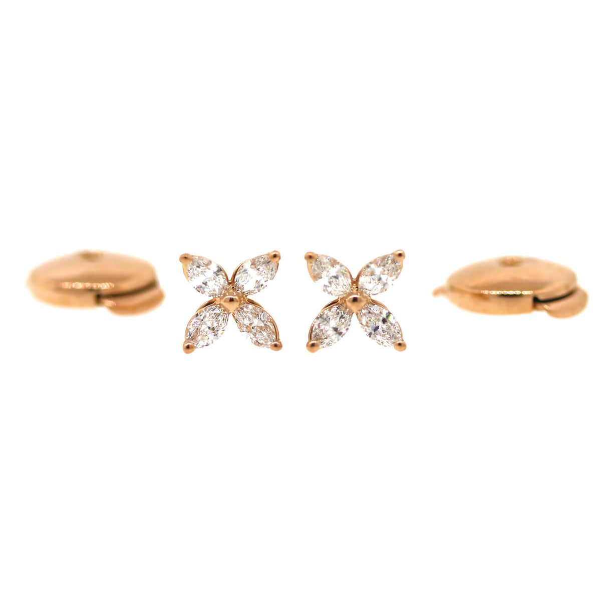 Pre-Owned Tiffany and Co. Diamond Victoria Earrings, Mini Size –