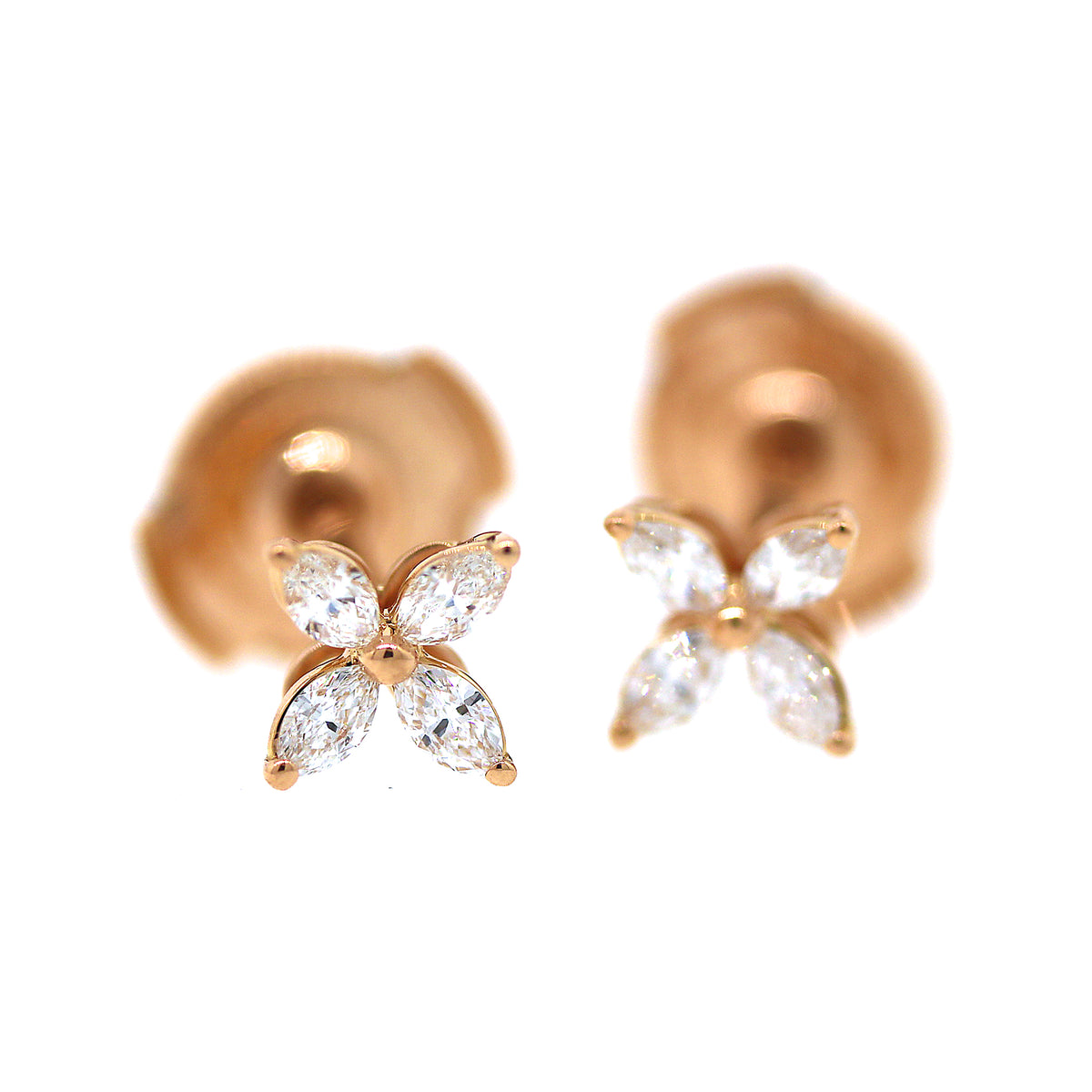 Pre-Owned Tiffany and Co. Diamond Victoria Earrings, Mini Size –