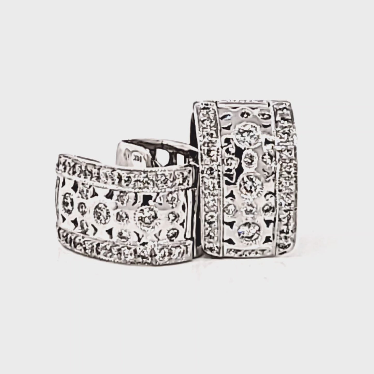 Diamond Huggie Earrings