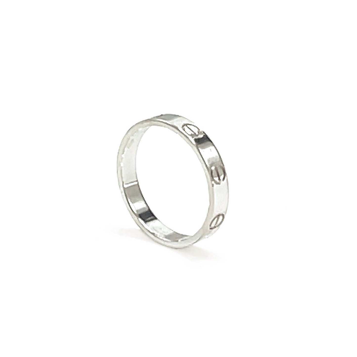 Cartier Love Wedding Band - 18 kt White Gold