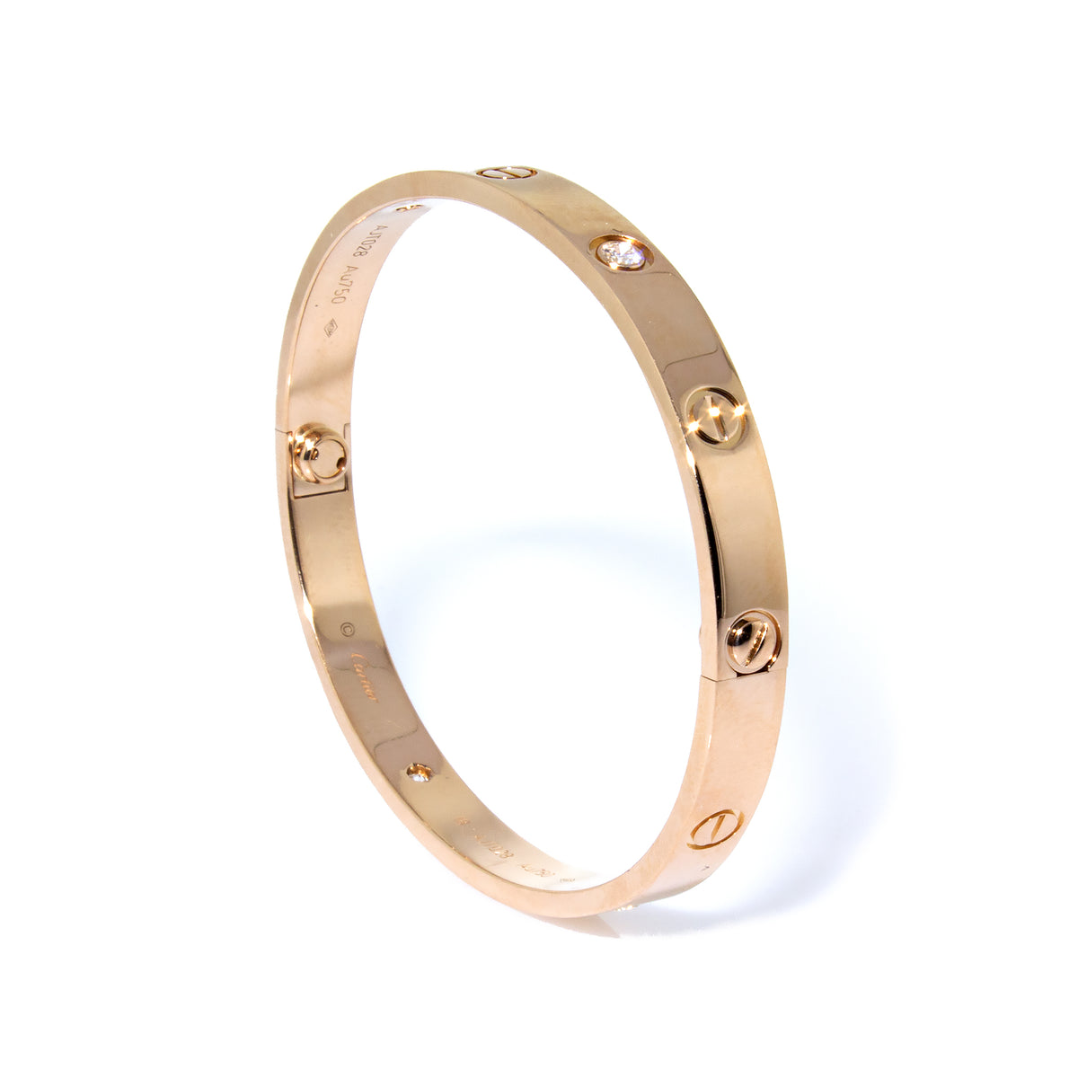 Cartier Diamond 18k Rose Gold Small Love Bracelet – Jack Weir & Sons