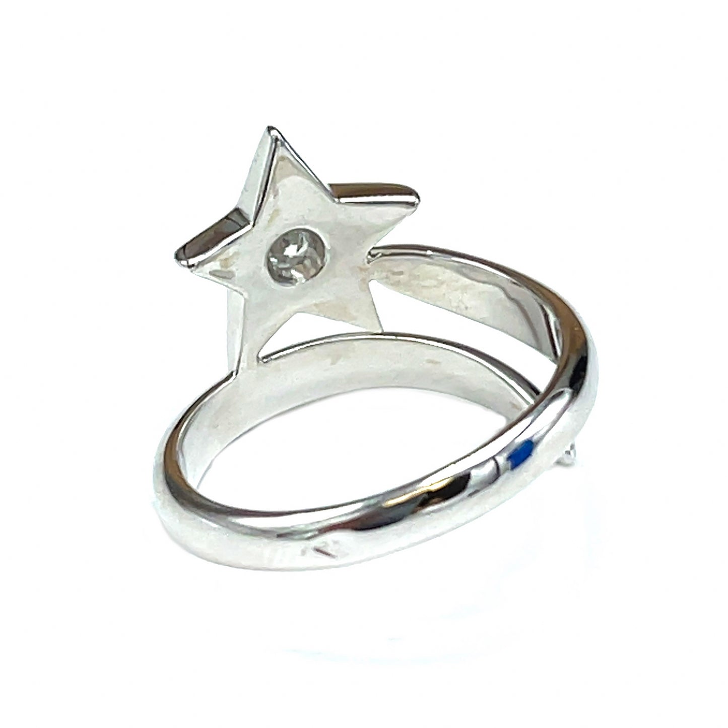 Chanel 18K White Gold Comete Diamond Star Ring