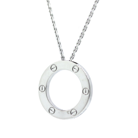 Cartier Love Necklace - 18k White Gold