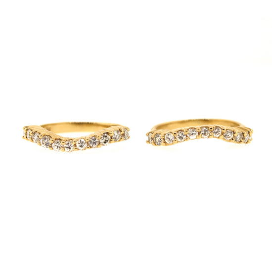 Load image into Gallery viewer, Diamond &amp;amp; 14k Gold Stackable Rings
