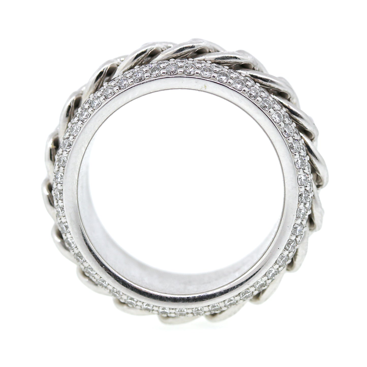 Piaget Diamond & Chainlink Ring in 18k Gold