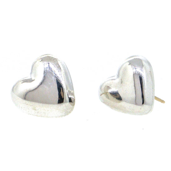 Tiffany & Co. Sterling Silver Heart Stud Earrings