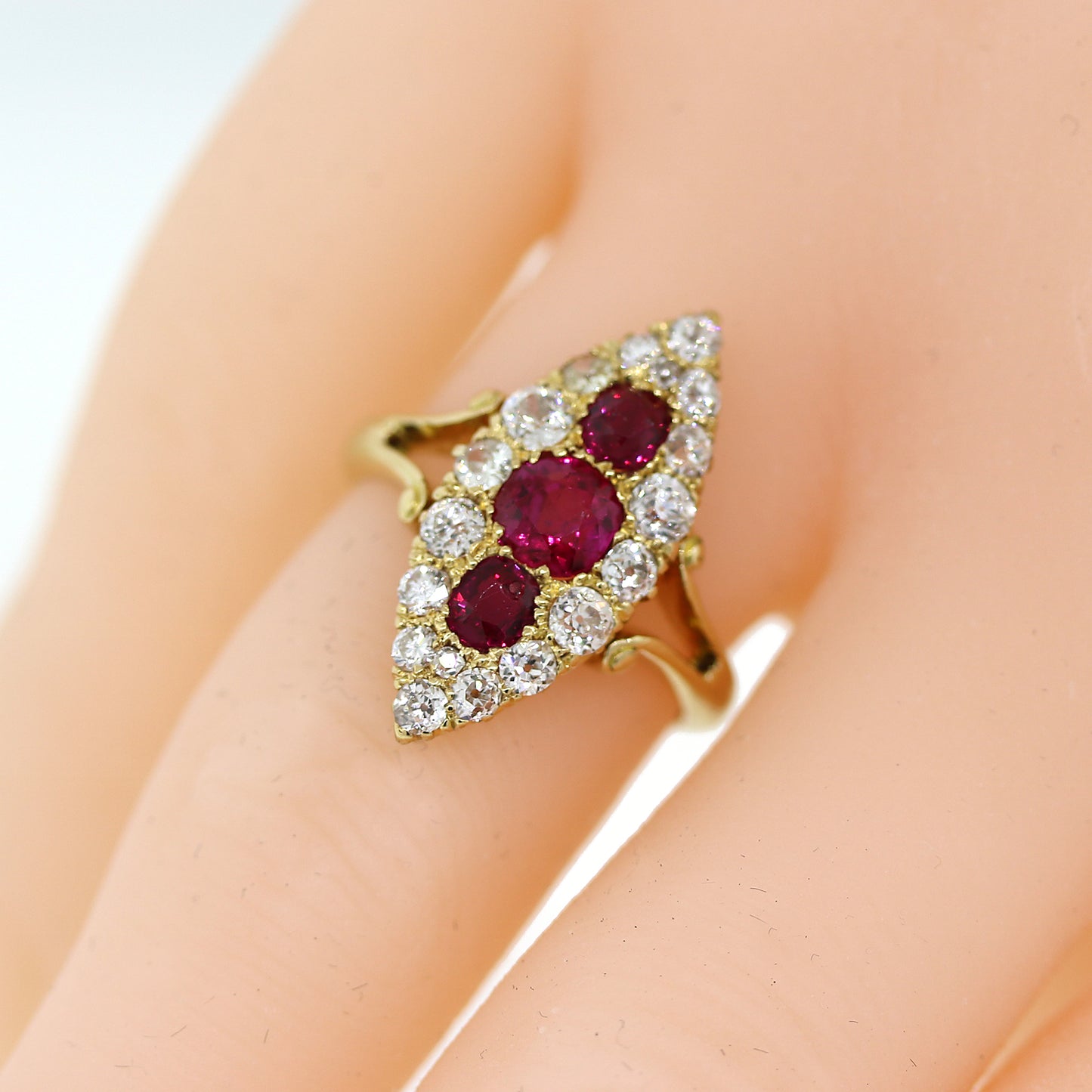 Load image into Gallery viewer, Vintage Ruby and Diamond Ring
