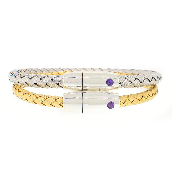 Roberto Coin Woven Magnetic Bracelet in Sterling Silver –