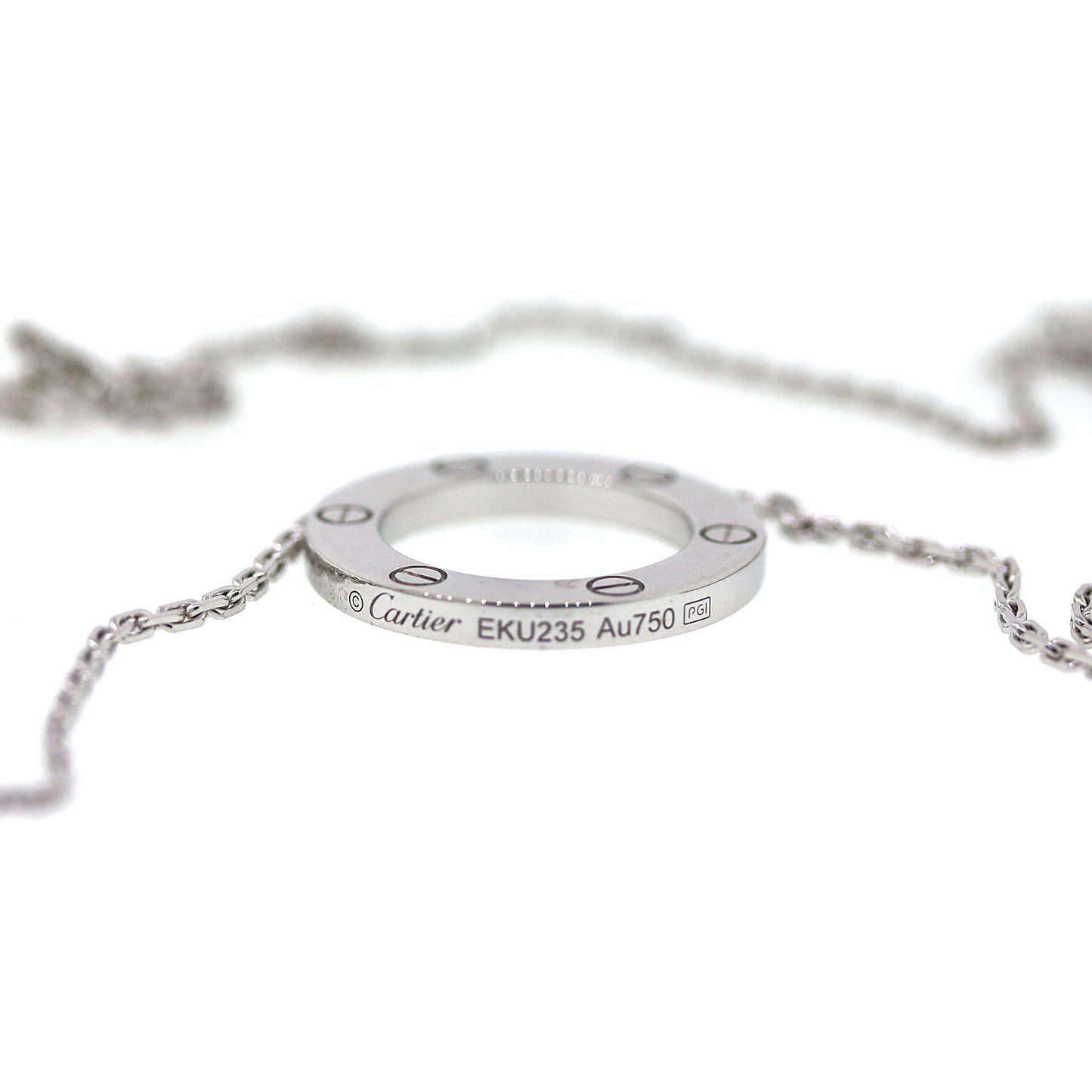 Cartier White Gold LOVE Chain Bracelet