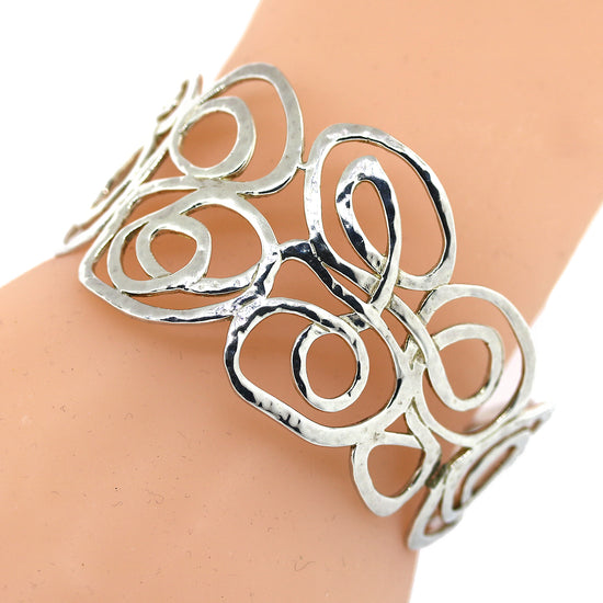 Load image into Gallery viewer, Preowned Robert Lee Morris Swirl Open Cuff Bracelet
