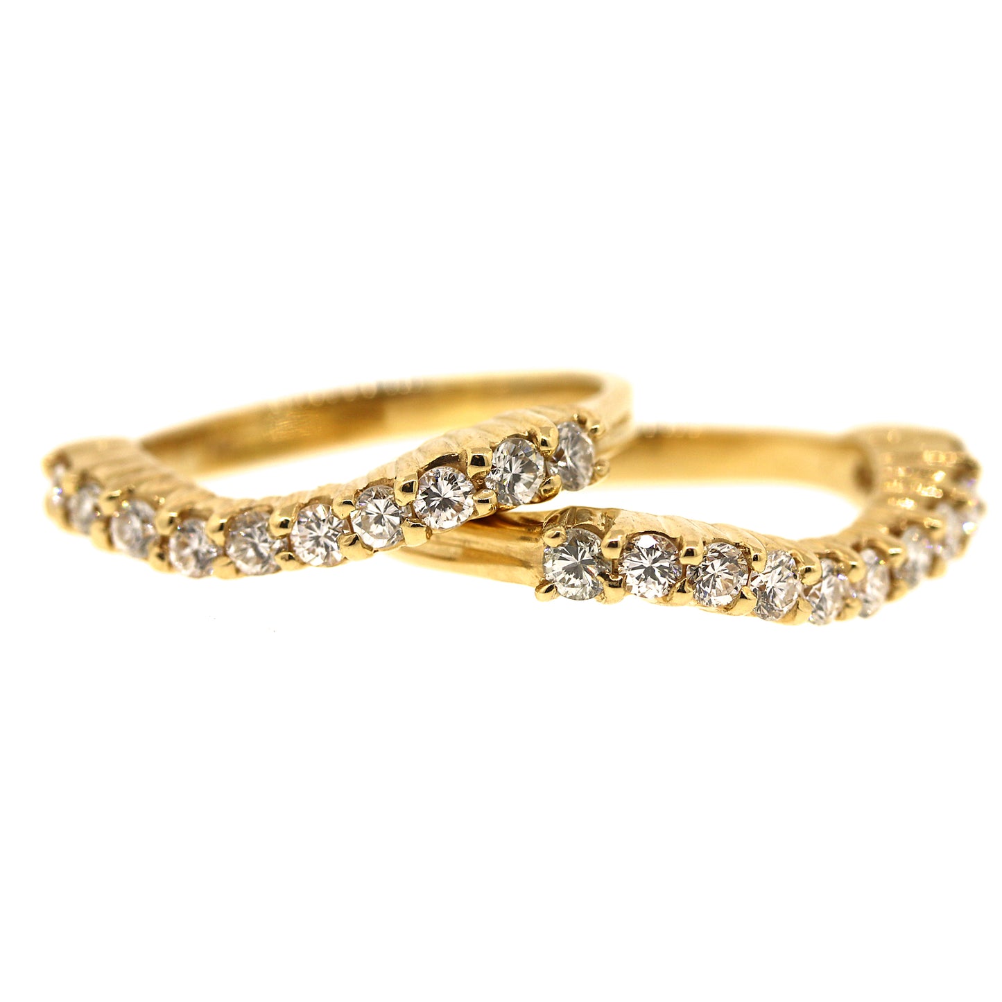 Diamond & 14k Gold Stackable Rings