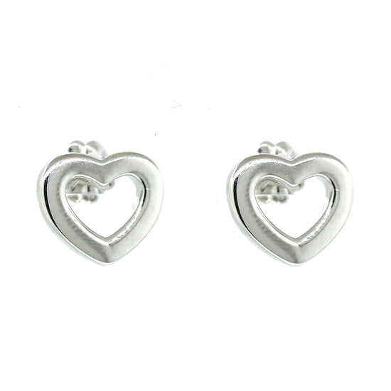 Tiffany and Co. Open Heart Stud Earrings