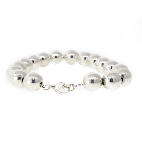 Buy Tiffany and Co Return to Tiffany Silver Heart Padlock Mini Ball Bead  Bracelet Gift 7.25 Inch Online in India - Etsy