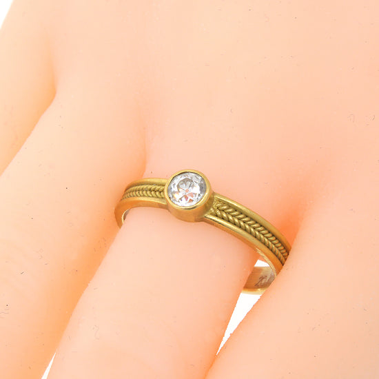 Load image into Gallery viewer, Reinstein Ross 20k Yellow Gold Diamond Braided Ring
