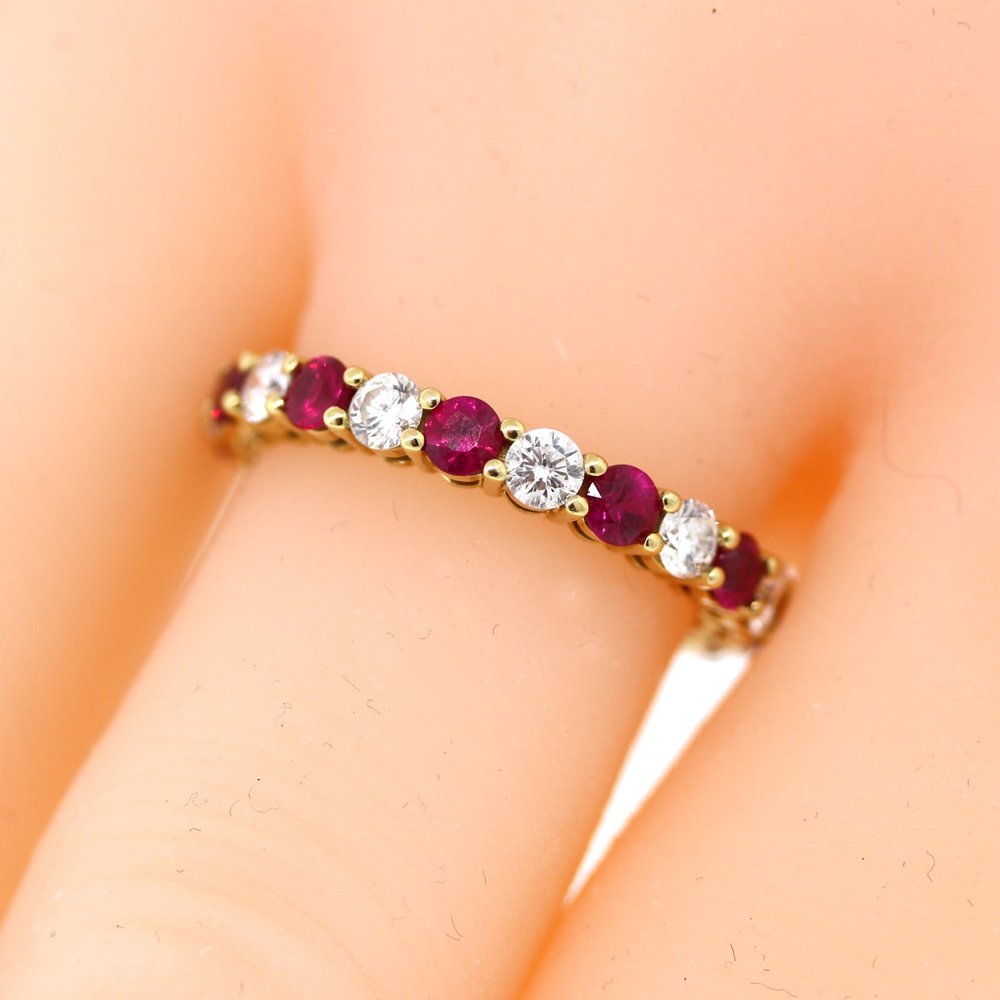 Load image into Gallery viewer, Preowned Tiffany and Co. Ruby and Diamond Forever Ring

