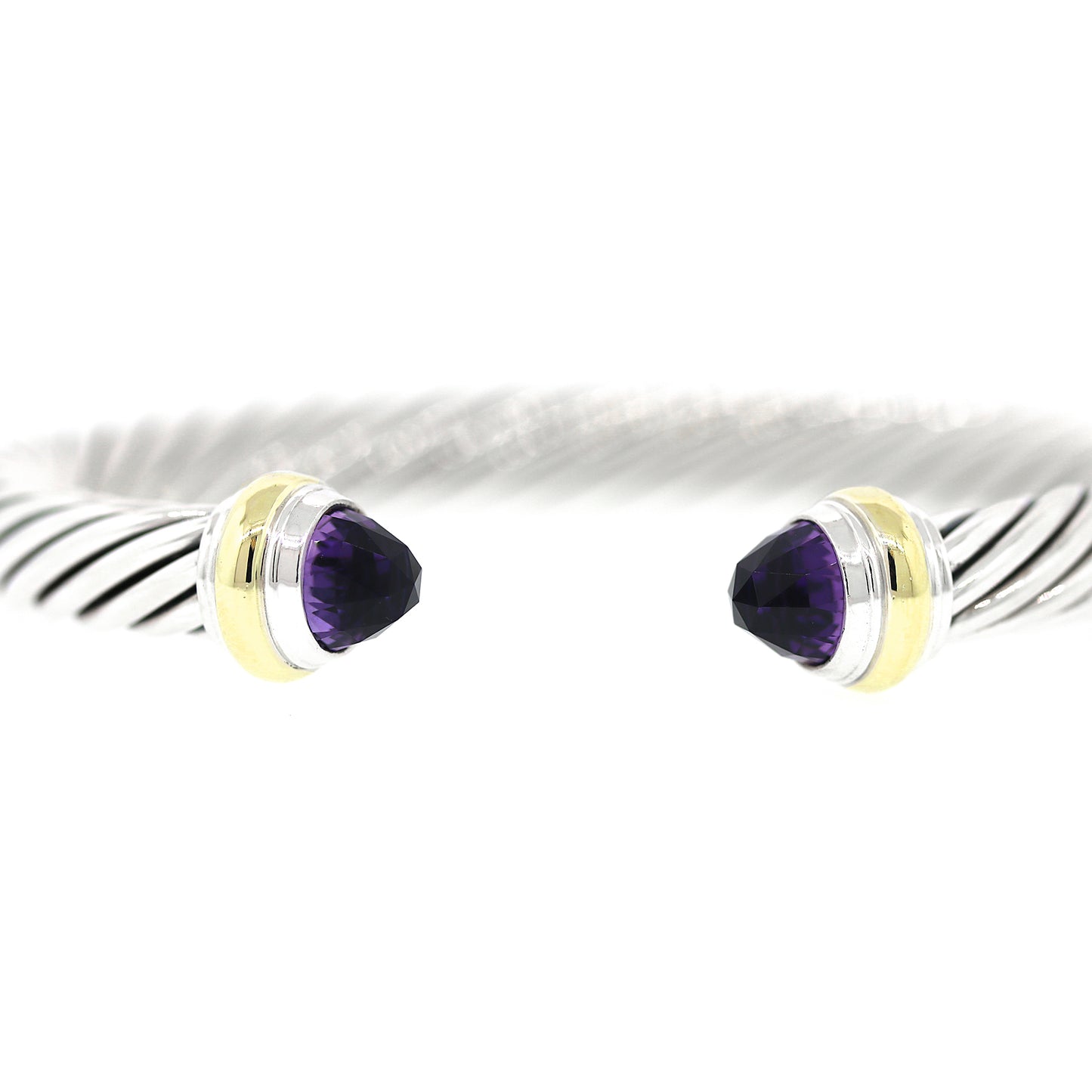 Load image into Gallery viewer, David Yurman Cable Classic Amethyst Bracelet
