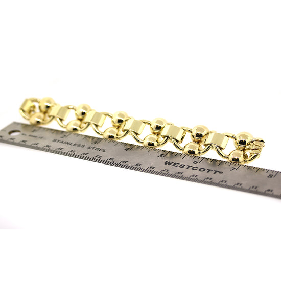 Load image into Gallery viewer, Retro Style Two-Tone Gold Bracelet
