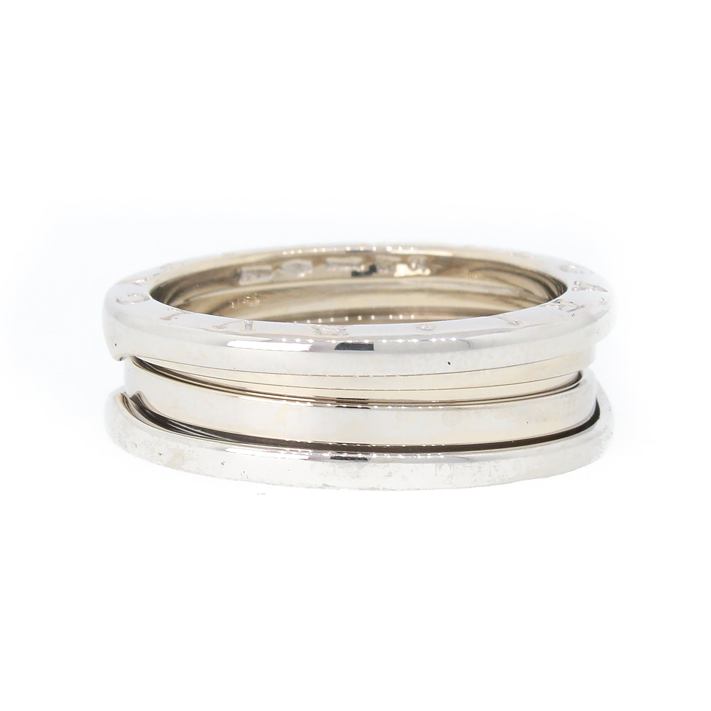 Bulgari B.Zero1 One 18K White Gold Diamond Band Ring Size 50 - HIGH KARAT  LLC