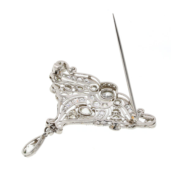 Platinum Antique OMC Diamond Pin
