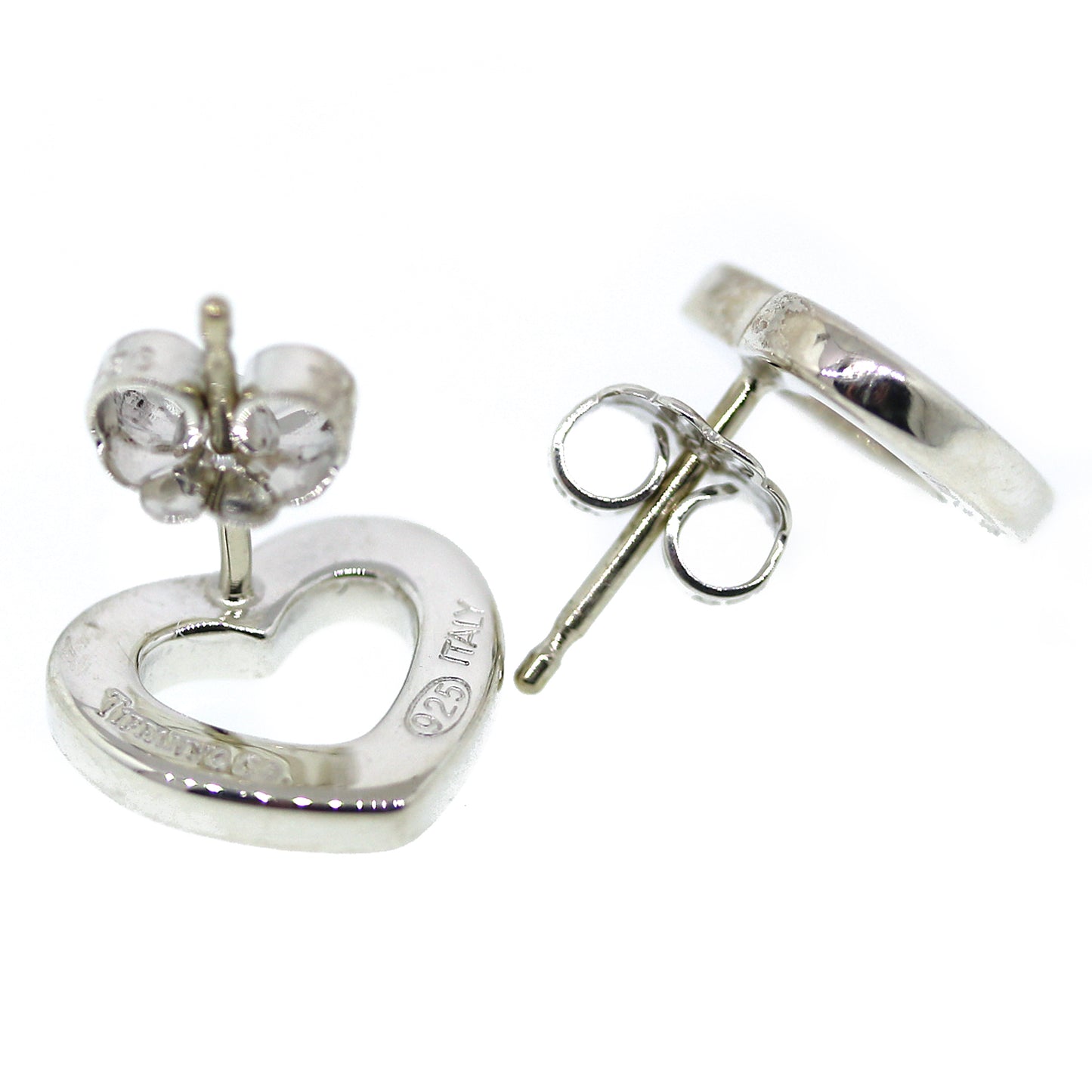 Tiffany & Co. Elsa Peretti 11 mm Wide Open Heart Earrings in Sterling  Silver | myGemma | Item #125171
