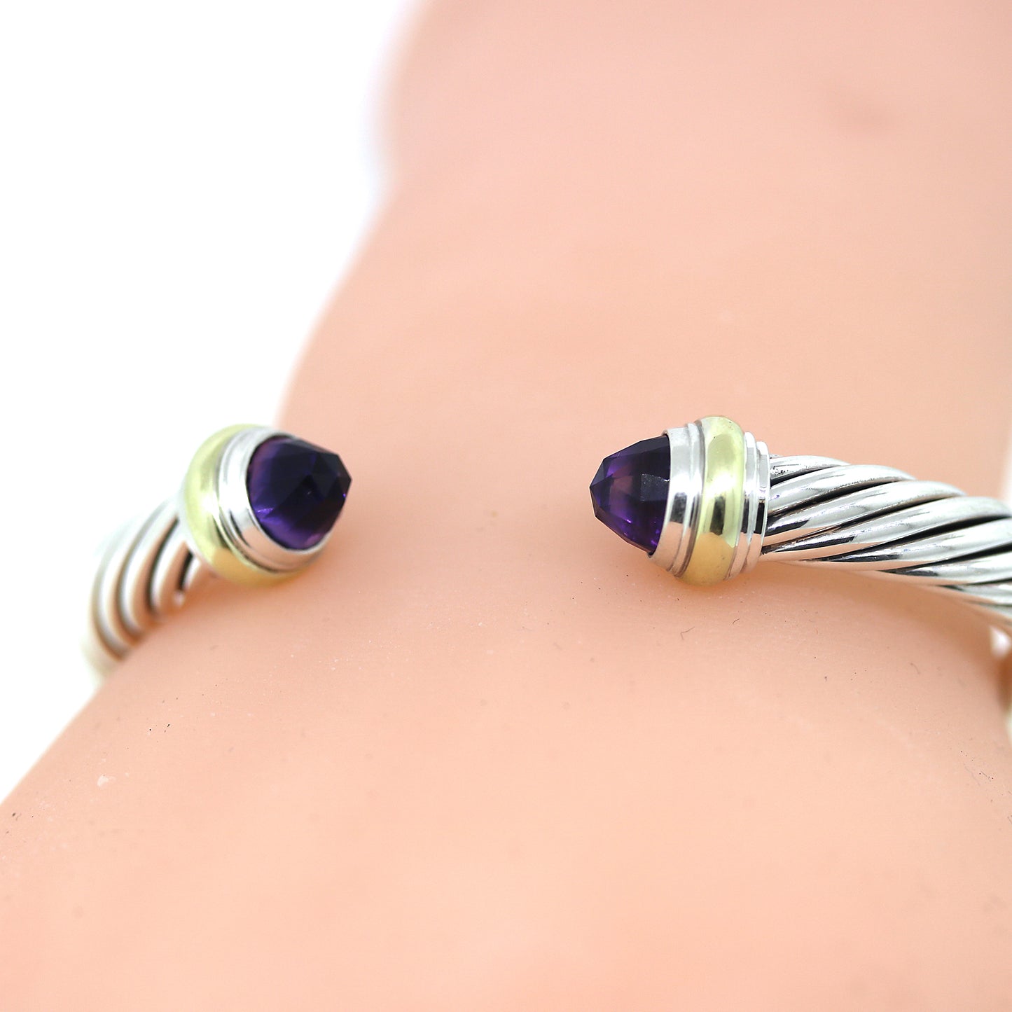 Load image into Gallery viewer, David Yurman Cable Classic Amethyst Bracelet
