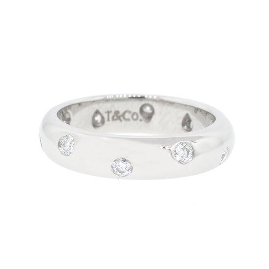Tiffany and Co. Etoile Diamond Platinum Ring