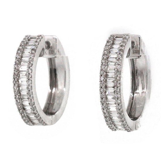 Effy Classique Diamond Hoop Earrings