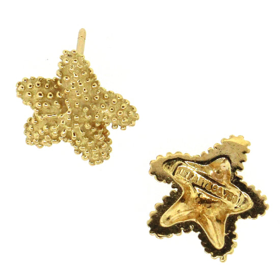 Tiffany & Co. Vintage 18K Yellow Gold Starfish Stud Earrings