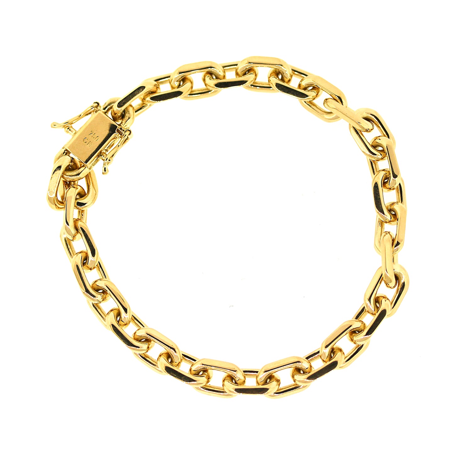 18k solid gold bracelet | Solid gold bracelet, Bracelet shops, Gold bracelet
