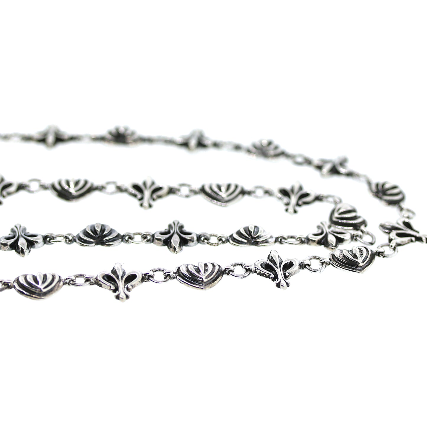 Load image into Gallery viewer, Preowned Lagos Fleur De Lis Sterling Silver Necklace
