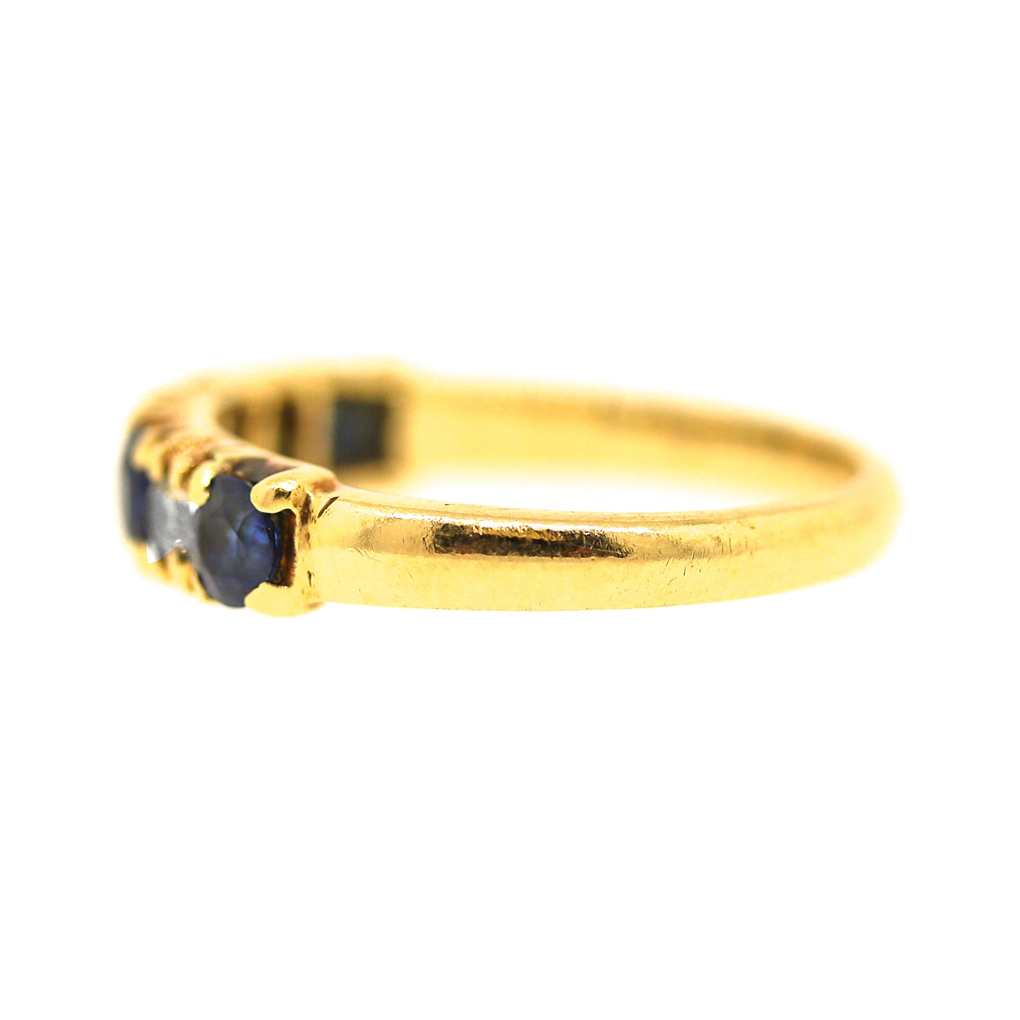 Sapphire & Diamond Ring in 14k Gold