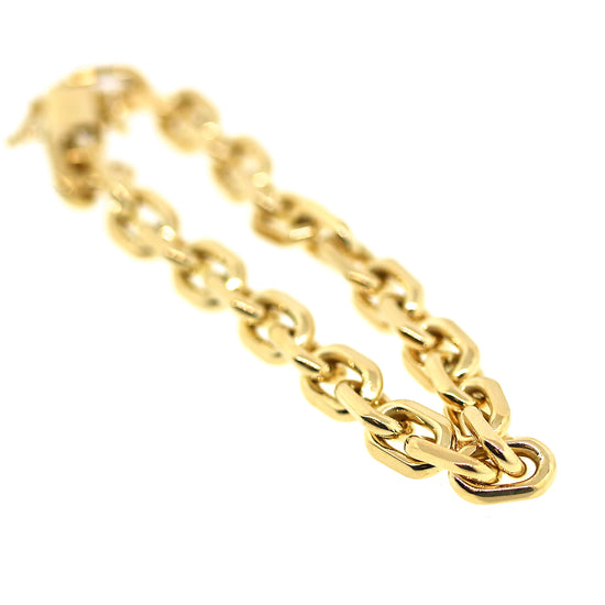 Solid 18k Yellow Gold Link Bracelet