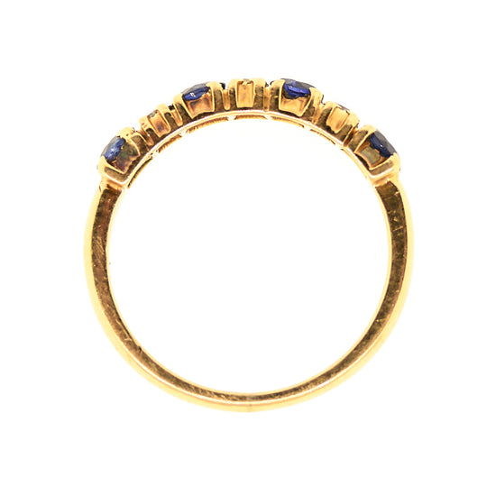 Sapphire & Diamond Ring in 14k Gold