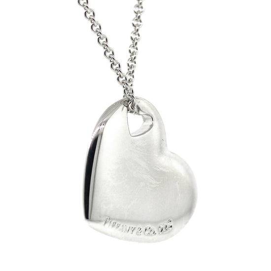 Tiffany & Co Address Heart Necklace Sterling Silver 727 Fifth Ave | eBay