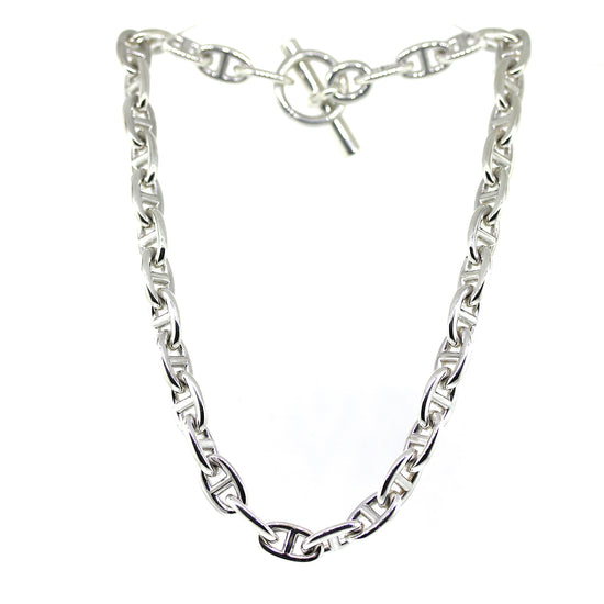 Load image into Gallery viewer, Hermes Chaine D&amp;#39;Ancre Sterling Silver Necklace
