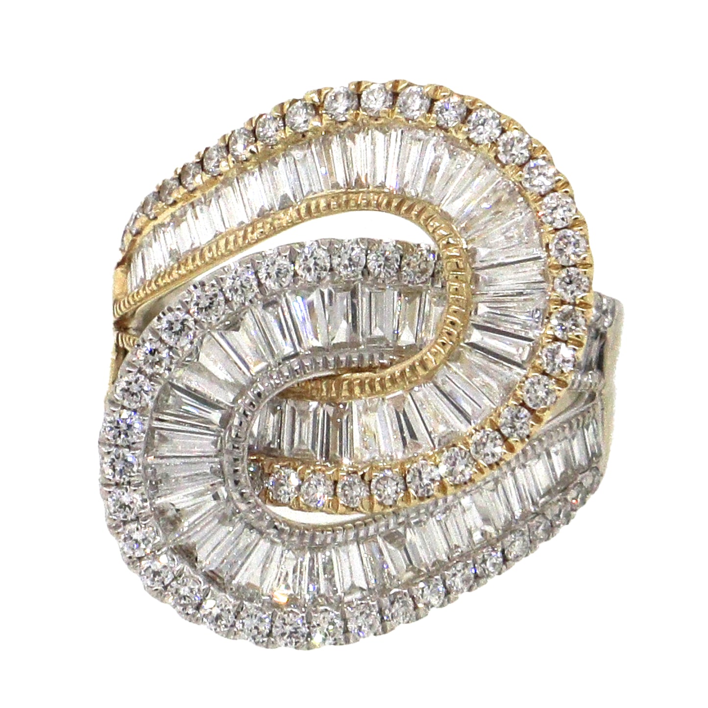 Effy Diamond Interlocking Swirl Ring