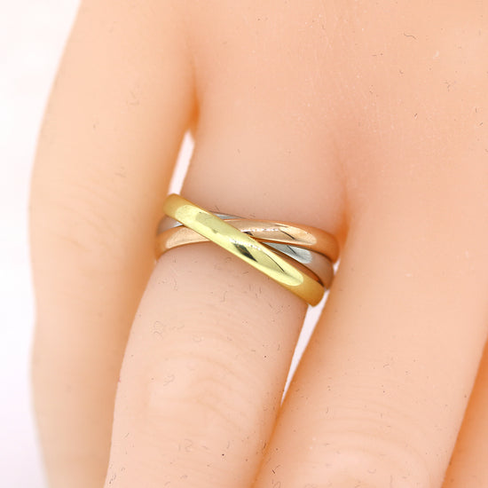 Diamond Ring Trinity Dreifach Ring Cartier Authentic Cartier