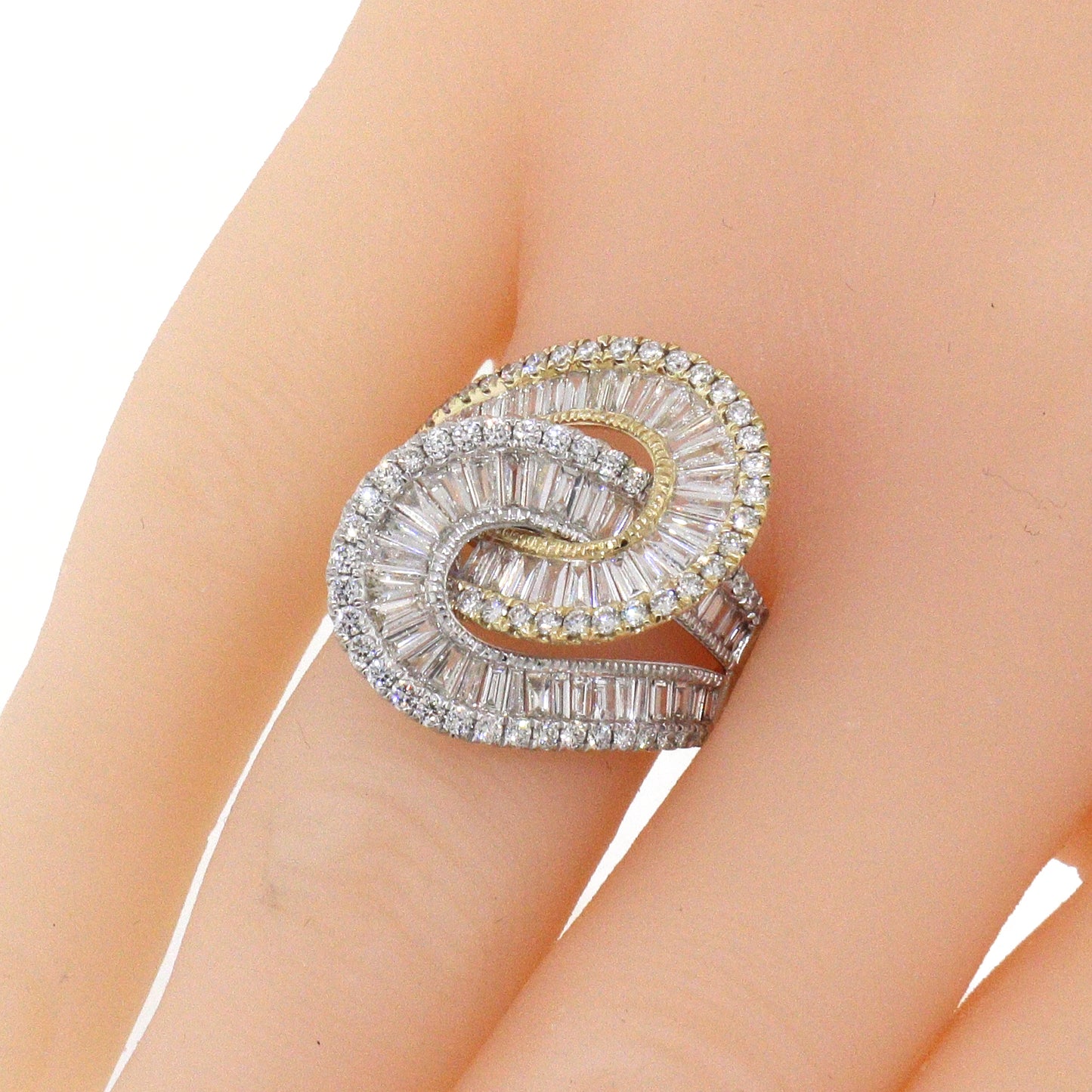 Effy Diamond Interlocking Swirl Ring