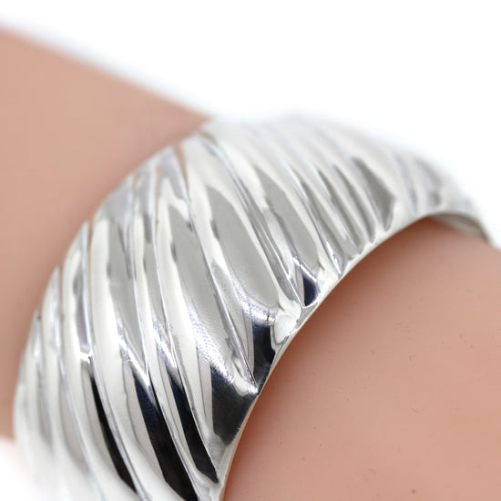 Tiffany and Co. Swirl Cuff Bracelet in Sterling Silver