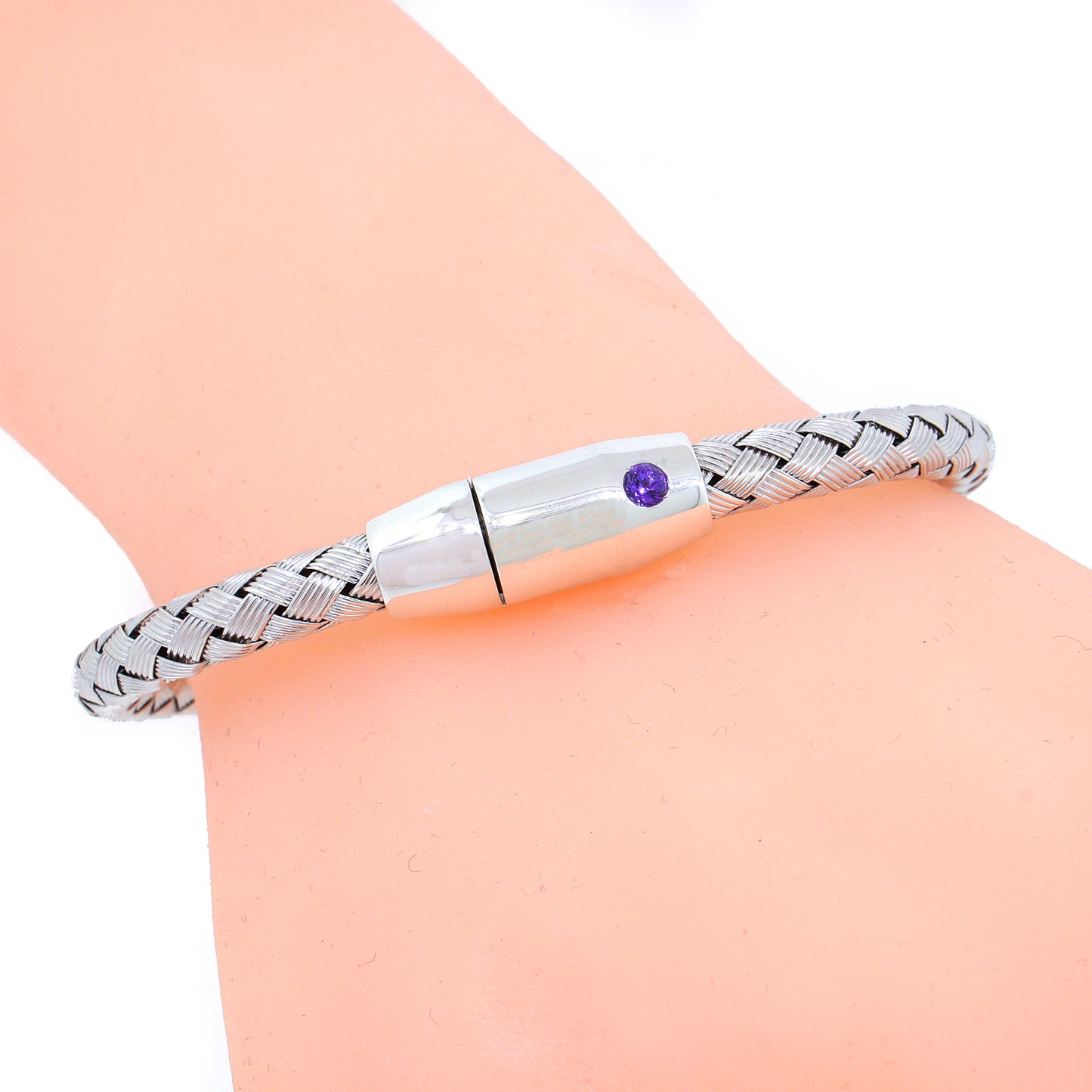 Roberto Coin Woven Magnetic Bracelet in Sterling Silver –