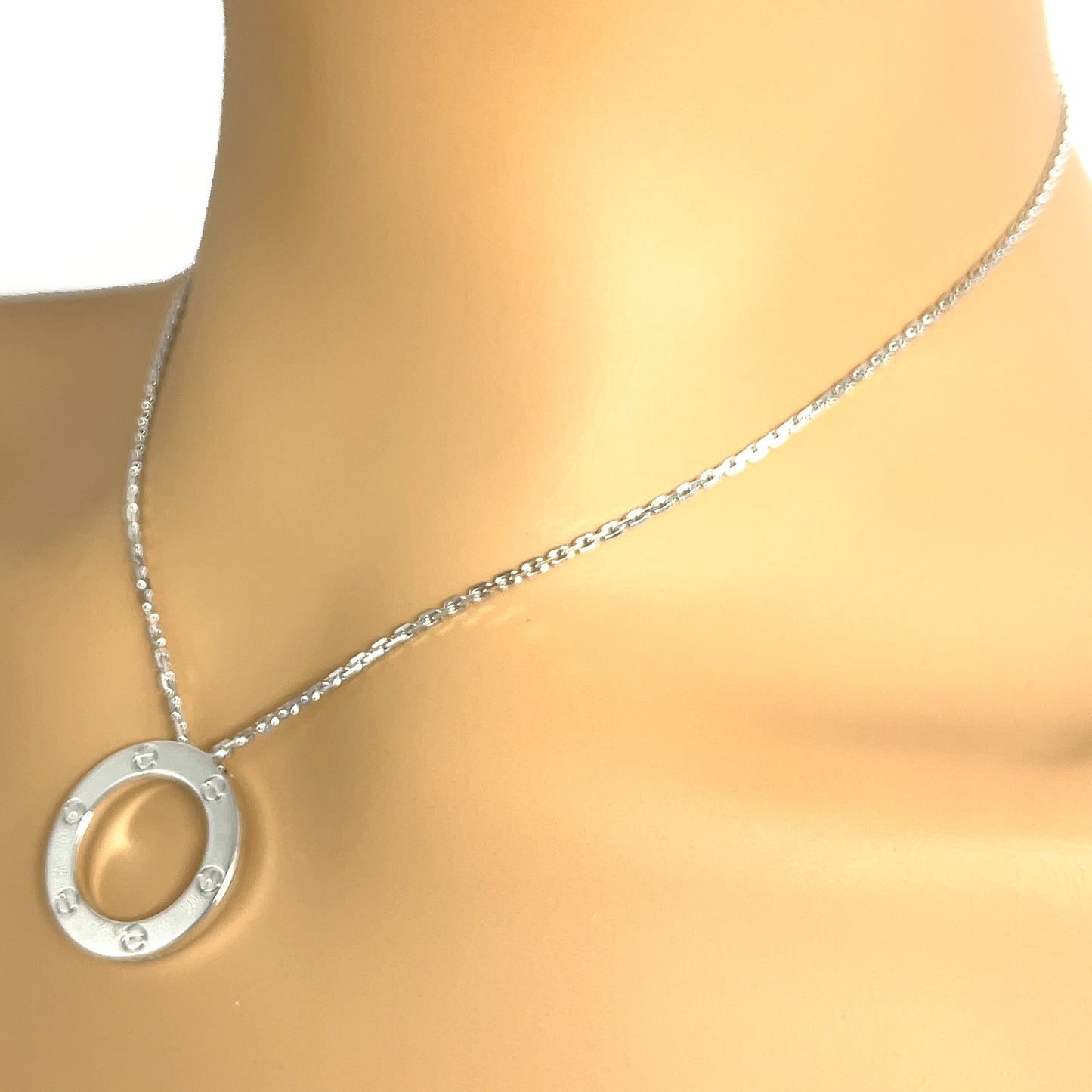 Cartier Love Necklace - Silver, 18K White Gold Pendant Necklace, Necklaces  - CRT58266