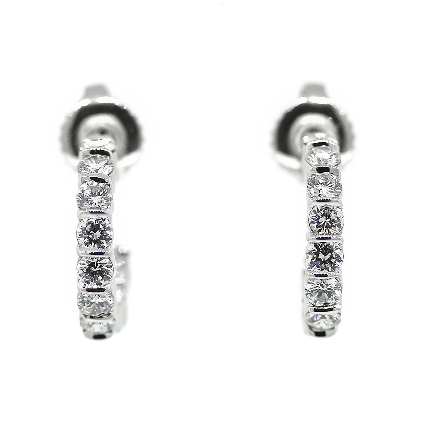 Inside-Out Diamond Hoop Earrings