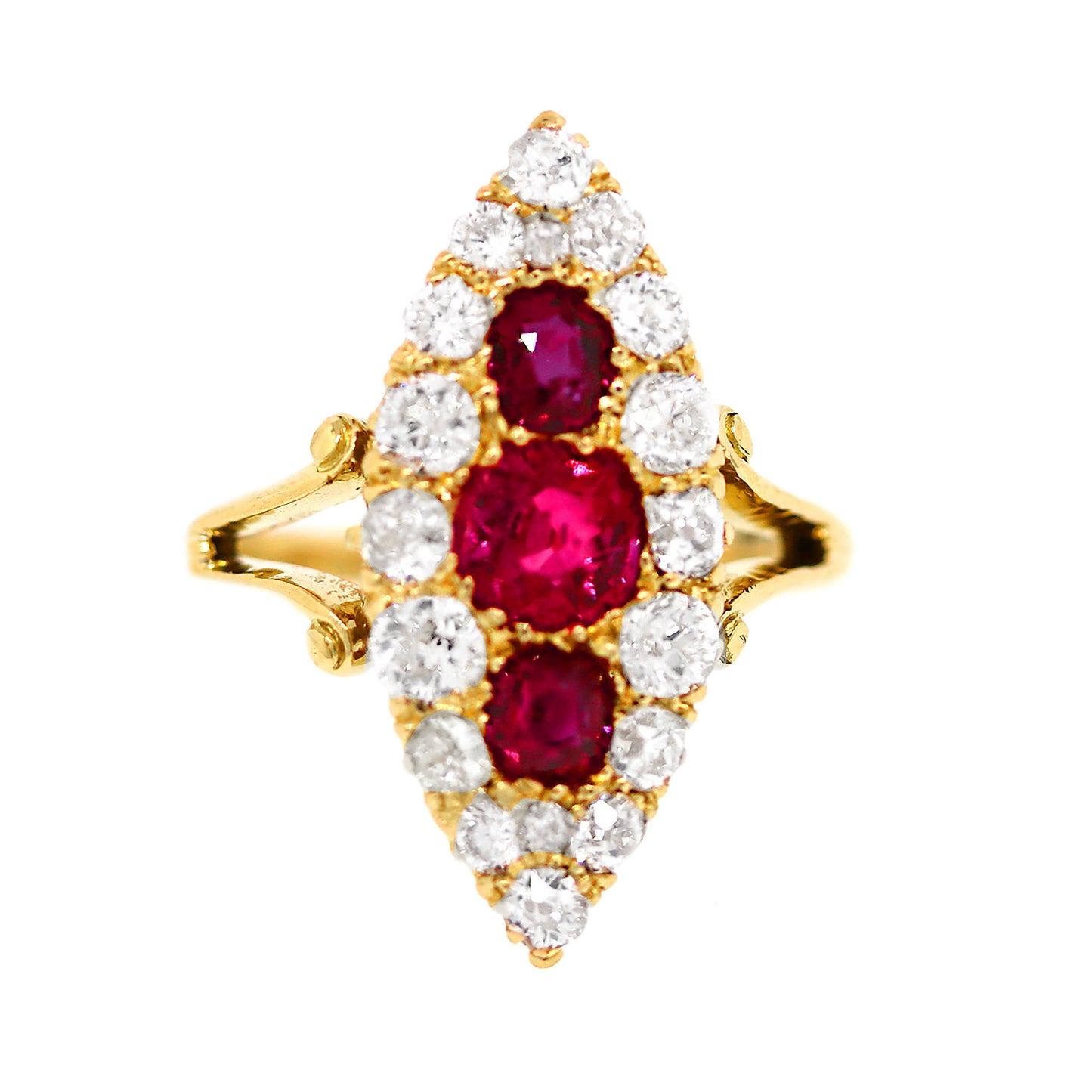 Load image into Gallery viewer, Vintage Ruby and Diamond Ring
