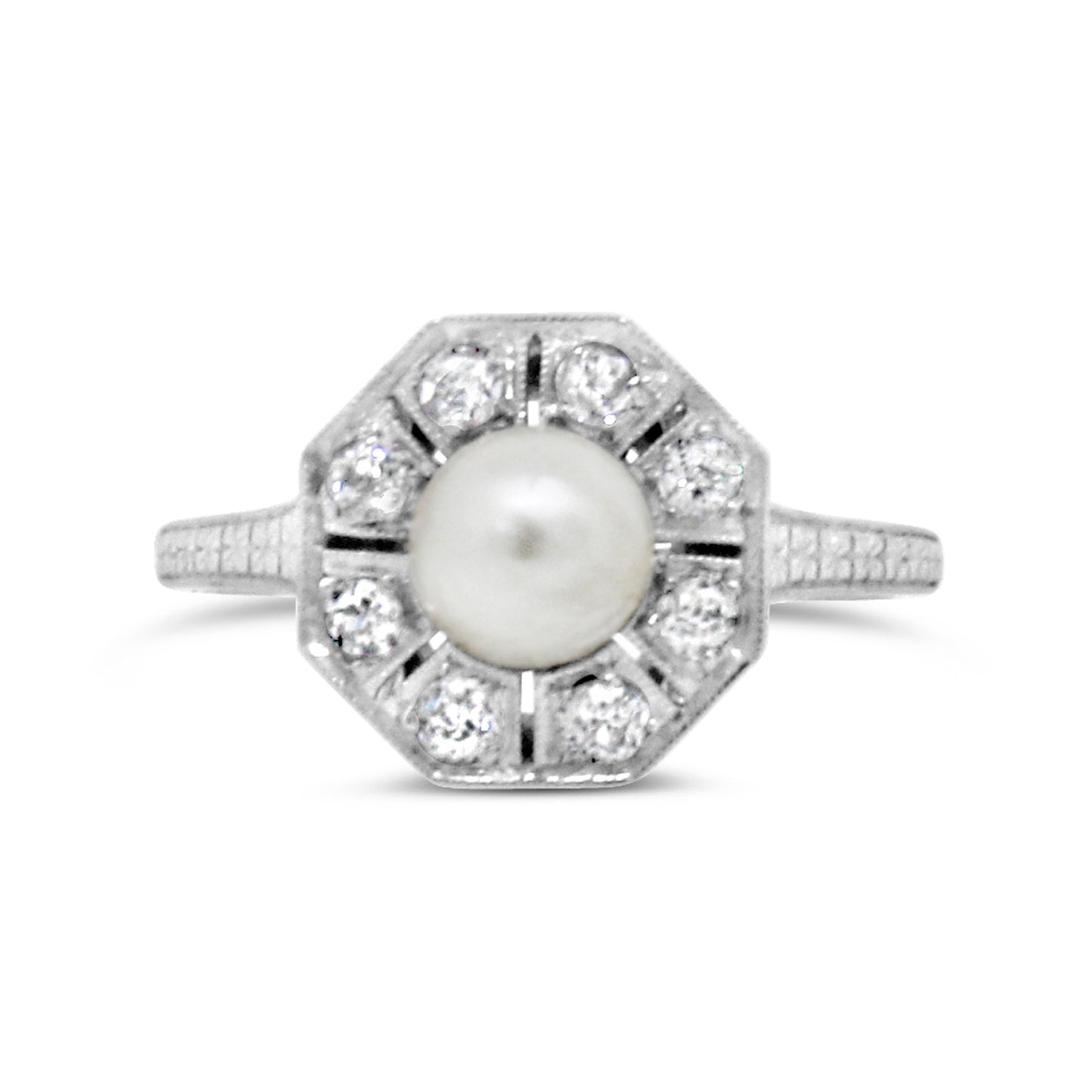 Antique Pearl Diamond Ring