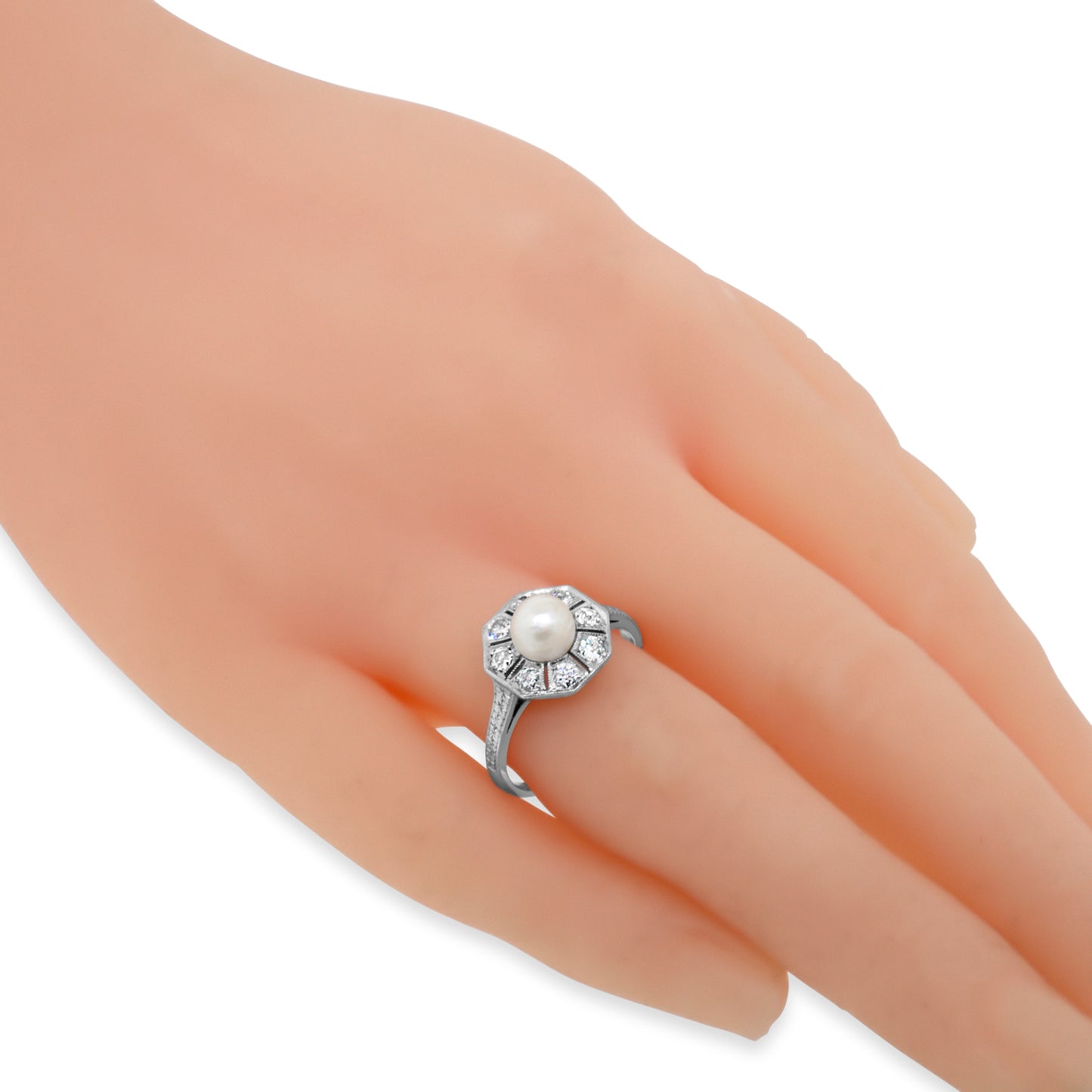 Antique Pearl Diamond Ring