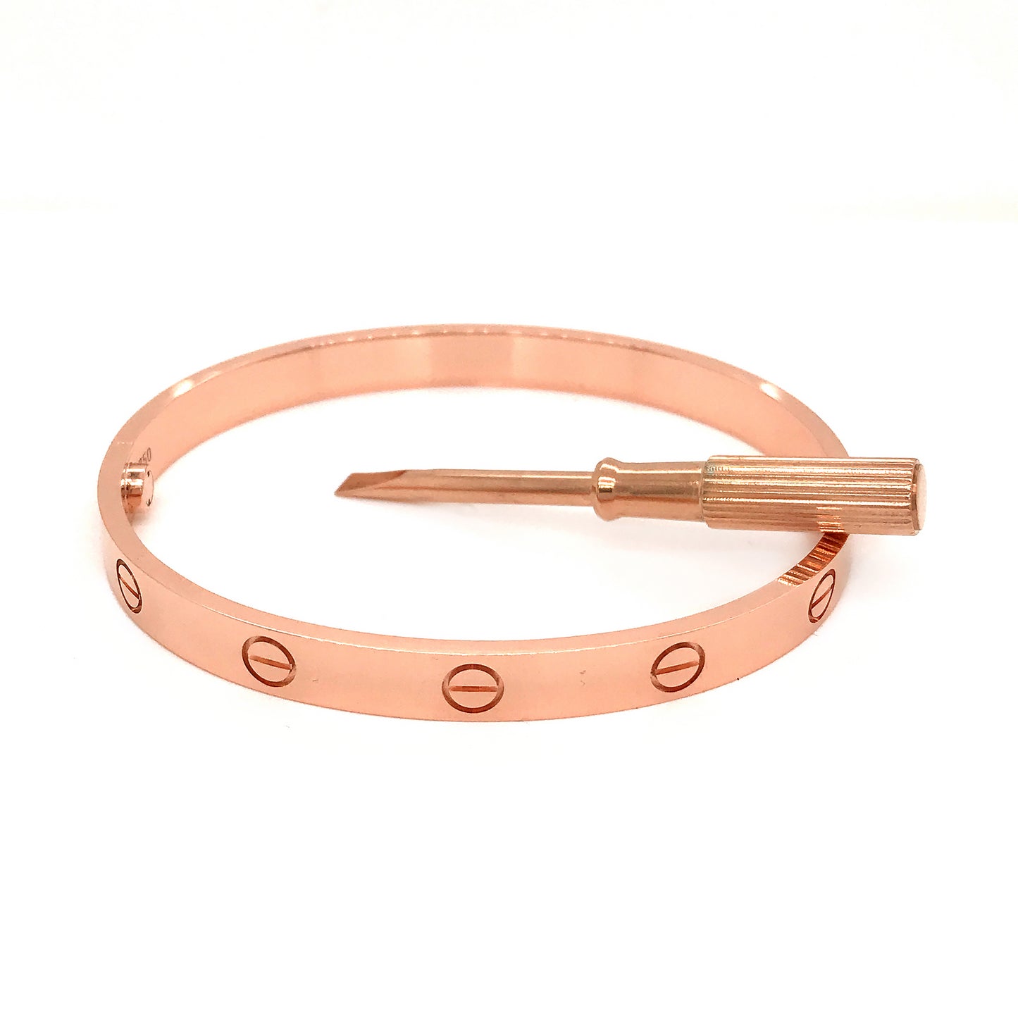 Cartier Love Bracelet 18k Rose Gold Size 17 (5.98-6.29 inch) Ladies  CRB6067417 - Jewelry, Love - Jomashop